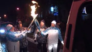 В Орле прошла эстафета паралимпийского огня Сочи-2014