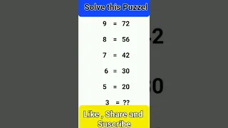 solve this puzzel and comment the answer