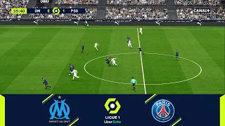 Olympique de Marseille vs. Paris Saint-Germain • Ligue 1 Uber Eats 2022/23 • Full Match - Gameplay