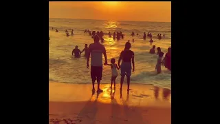 දිනක හිරැ බැස යන වෙලාවක #sunset #beach #srilanka