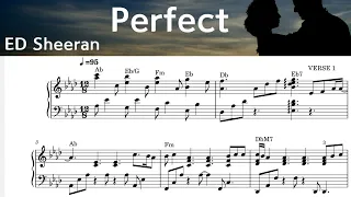 Perfect/ Piano Sheet Music /  ED Sheeran /  by SangHeart Play