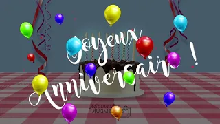 E-Card - Carte virtuelle anniversaire (modèle 1) - Souvenirs augmentés