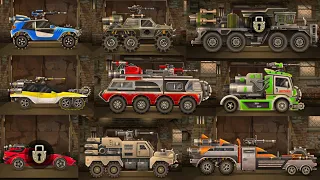 Earn to Die 3 All Vehicles Unlocked and Upgraded to MAX level