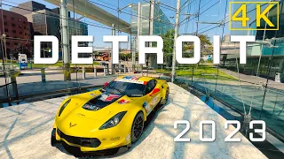 [4K] 🇺🇸 Detroit Walking Tour 2023 - Downtown, GM Center, Ford Greenfield Village, Belle Isle & More!