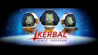 KSP - Kerbal Space Program - Строим станцию на орбите муны