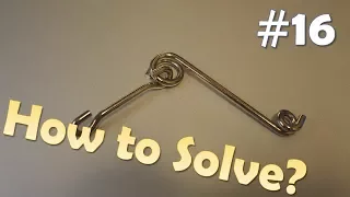 Can you solve this brain teaser? Metal puzzle solution - Part 16 - Wrench Shape