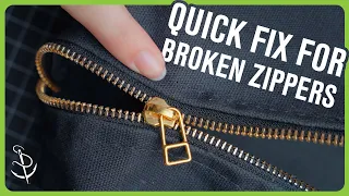 Don't throw it away! How to Fix split zippers with this easy method