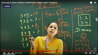 Easy way to learn Dodging multiplication Tables | Atech Academy