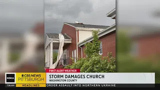 Cleanup begins after tornado damages church in Washington County