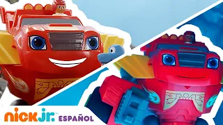 Blaze and the Monster Machines | ¡Blaze vs. los robots demoledores! | Nick Jr. en Español