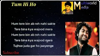 Tum Hi Ho karaoke with lyrics || Arijit Singh