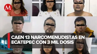 Detienen a 13 personas por narcomenudeo en Ecatepec