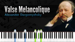 Valse Melancolique - Alexander Dargomyzhsky | Piano Tutorial | Synthesia | How to play
