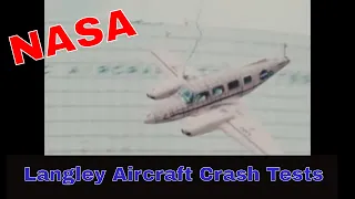 NASA / FAA  LANGLEY RESEARCH CENTER AIRCRAFT CRASH TESTS  PIPER NAVAJO & CESSNA 172 (SILENT) XD49714