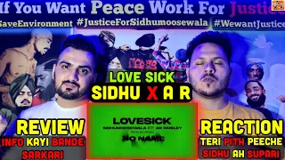 Reaction on Sidhu Moose Wala Ft Paisley | Love Sick | ReactHub Sidhu Moosewala |  Mxrci | Review