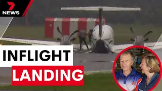 Passengers involved in emergency plane landing share frightening experience | 7 News Australia