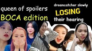 DREAMCATCHER (드림캐쳐) - SLOWLY LOSING THEIR HEARING + QUEEN OF SPOILERS 'BOCA' EDITION | REACTION