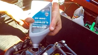 How To Change your Boat Oil. Mercruiser Oil Change