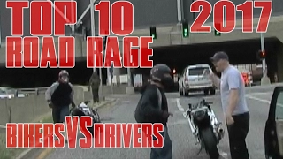 TOP 10 Motorcycle ROAD RAGE In America Compilation Video Biker VS Driver ANGRY People STUPID Drivers