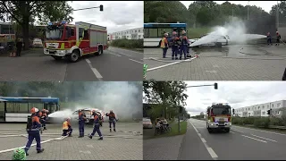 [PKW Brand] Schauübung der Jugendfeuerwehr Langen (Hessen) mit HLF+TLF