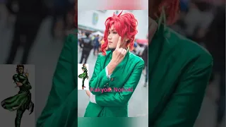 Jojo's Bizarre Adventure💎, Kakyoin Noriaki in the real world🤩, the anime world💓