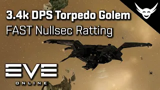 EVE Online - 3.4K DPS Golem Ratting in Nullsec