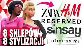 ODTWARZAM w SIMS 4 stylizacje ze SKLEPÓW odzieżowych 👗