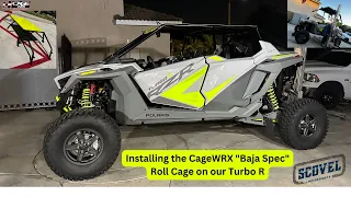 Installing the new "Baja Spec" Roll Cage from CageWRX on our Polaris RZR Turbo R