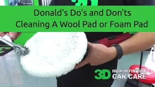 How To Clean Wool and Foam Buffing Pads For Reuse