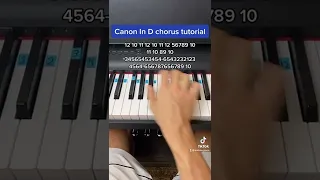 Canon In D easy piano tutorial!