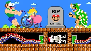 R.I.P Mario: Luigi, Peach & Bowser Sorry Mario...Please Come Back | Mario Game Animation | AG Mario