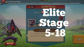 Lords mobile Elite stage 5-18 f2p|Hidden killer Elite stage 5-18 with three stars