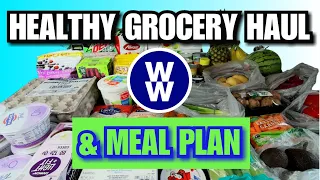 ✨HEALTHY✨WW WEEKLY GROCERY HAUL🛒 PLUS Weight Watchers Meal Plan for the Week - WW POINTS INCLUDED!