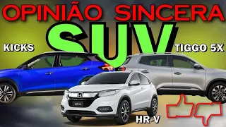 Comparativo entre Chery Tiggo 5X, Nissan Kicks e Honda HR-V - Qual o melhor desses SUV compactos?