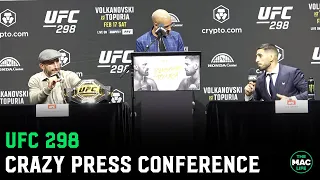 UFC 298: Full Crazy Press Conference - "Old Man Volk's coming for your head!"