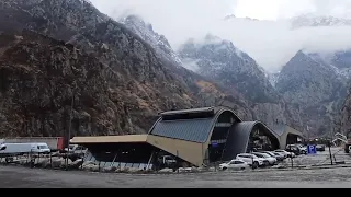 Грузинский перевал в зимнем наряде. ⛰️ Верхний Ларс - Гудаури.