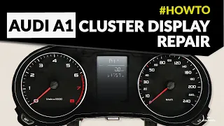 Audi A1 instrument cluster LCD pixel repair - flat replacement