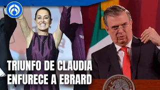 Ebrard tiene un futuro incierto mientras Claudia celebra su triunfo