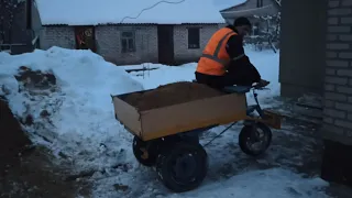 минидумпер. мототележка самосвал.