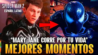 Spider-Man Se Vuelve MALVADO TODAS LAS ESCENAS En Español Latino Spiderman 2 PS5 - Mejores Momentos