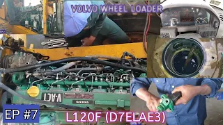 VOLVO WHEEL LOADER | L120F (D7ELAE3) | NEW ENGINE OVERHAUL START UP | EP #7