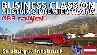 The BEST Train Seat in Austria / ÖBB Business Class Review / Salzburg to Innsbruck