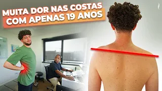 PACIENTE TRAVADO COM DESVIO POSTURAL EM SESSÃO DE QUIROPRAXIA