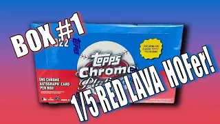 First Look!! 2022 TOPPS Chrome Platinum Anniversary! We Pull a /5 Red Lava HOFer!!