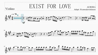 Exist For Love | AURORA - Sheet Music/Partitura (Conrado Violinista)