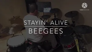 Stayin’ Alive  “BeeGees”  (#136 Drums For Fun Cover Only😊)