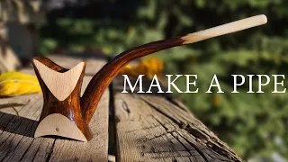 MAKE A PİPE - Simple Wood Pipe - How To Make A Wood Pipe