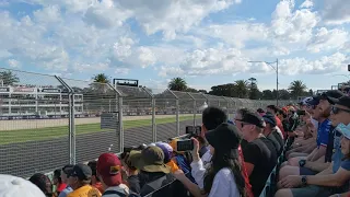 F1 Melbourne 2022 Starting Lap - Waite Stand Row F Seat 32 | SOUND ON