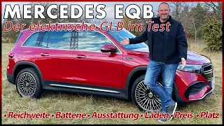 2021 Mercedes EQB Probefahrt im elektrischen GLB | Reichweite Verbrauch Batterie Test Review Deutsch