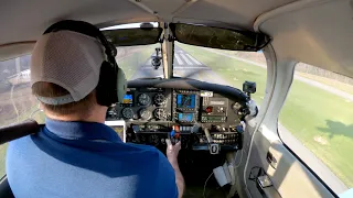 First Solo Flight in Piper Cherokee 235 - Private Pilot